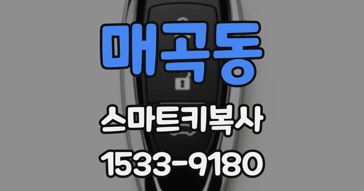 매곡동 스마트키복사