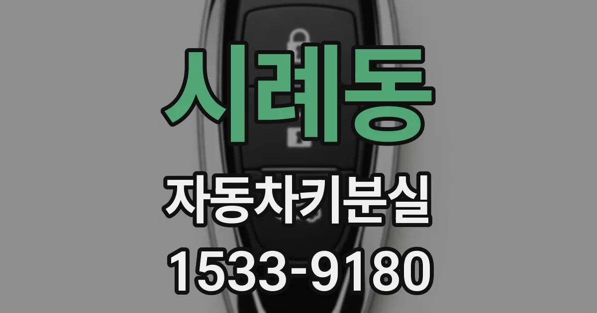 시례동 자동차키분실