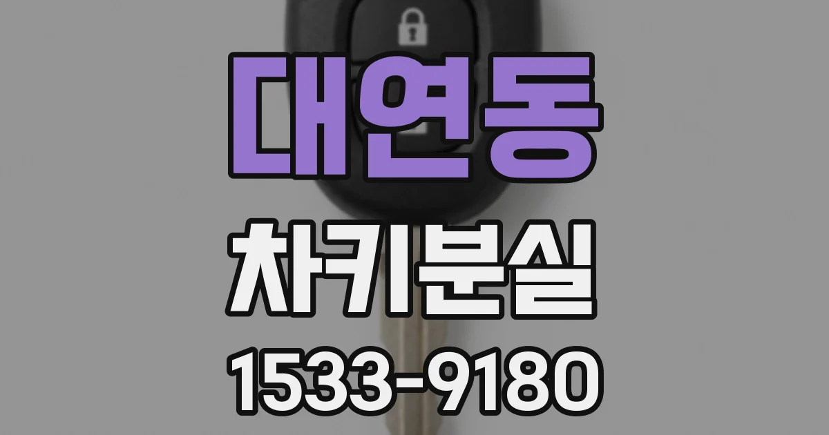 대연동 차키분실