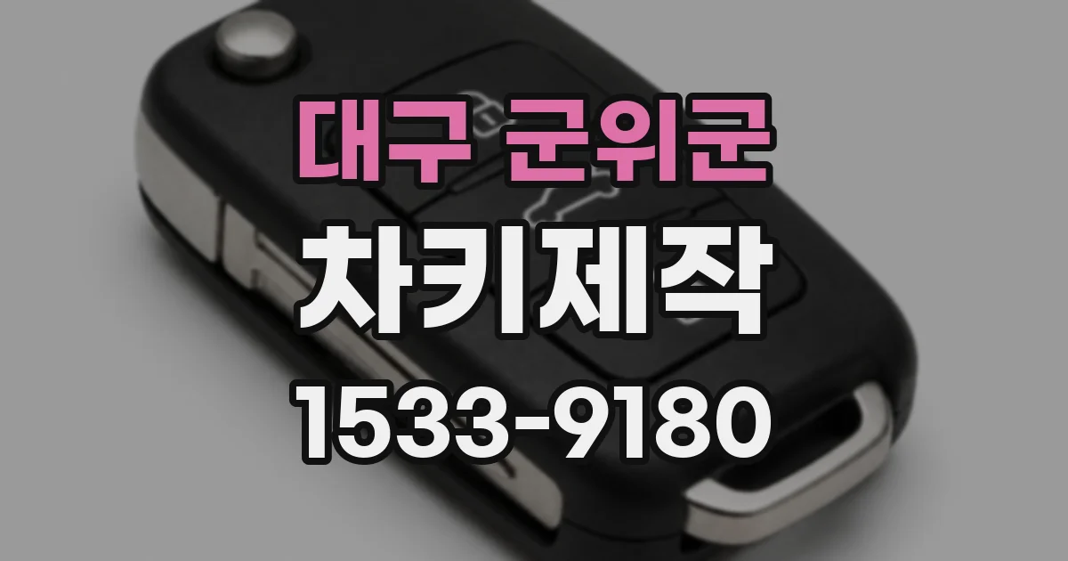 대구 군위군 차키제작