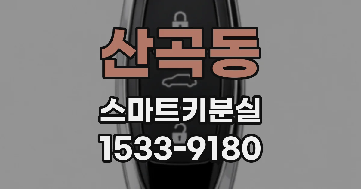 산곡동 스마트키분실