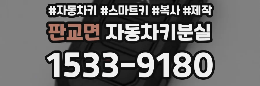 판교면 자동차키분실