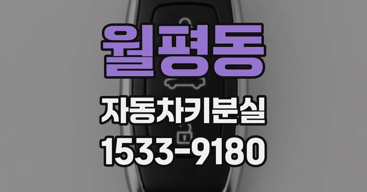 월평동 자동차키분실