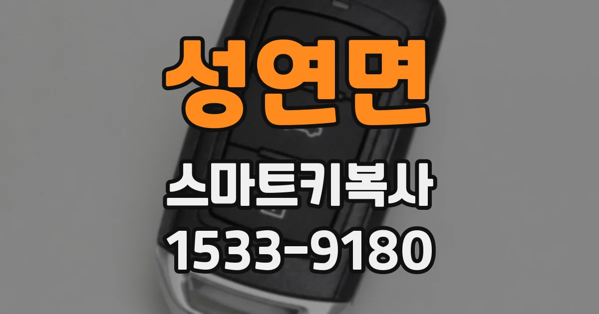 성연면 스마트키복사
