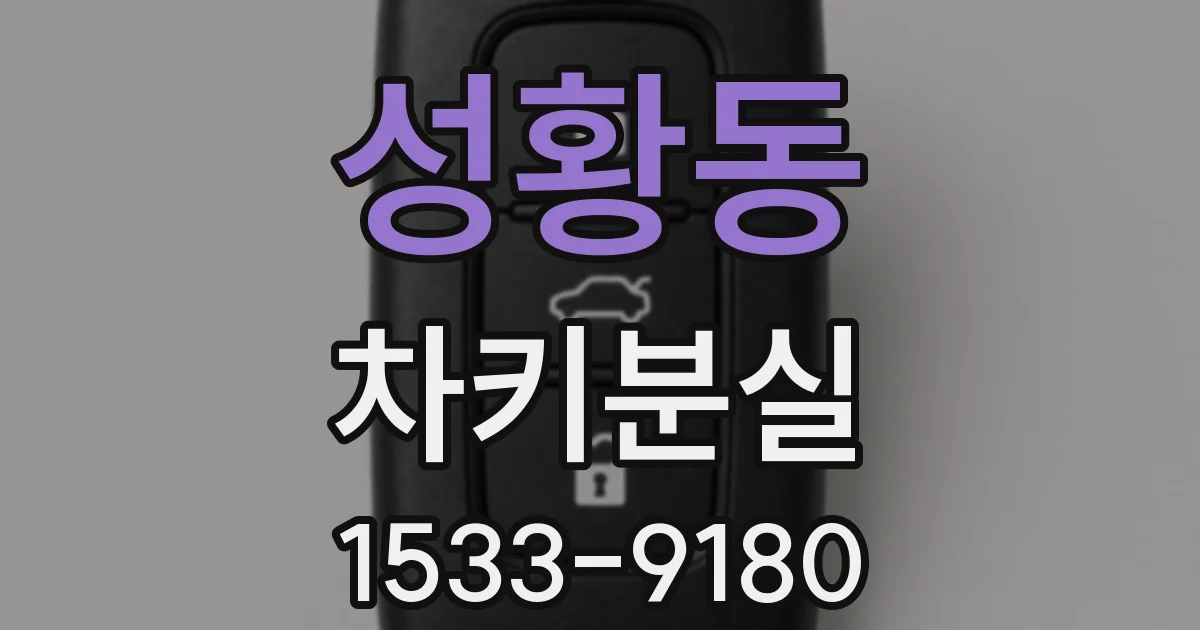 성황동 차키분실