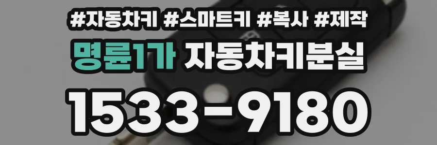 명륜1가 자동차키분실