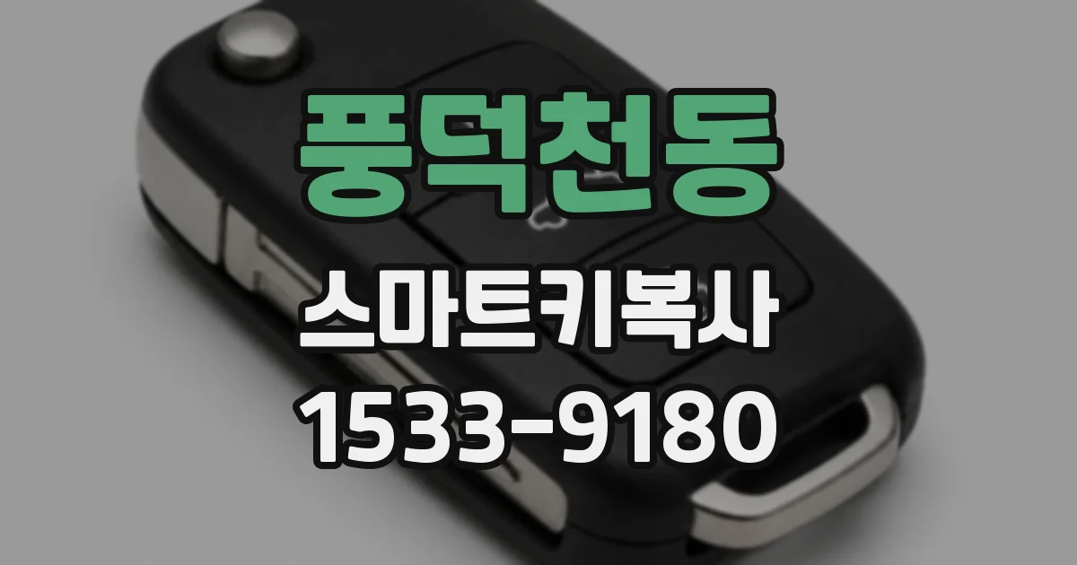풍덕천동 스마트키복사