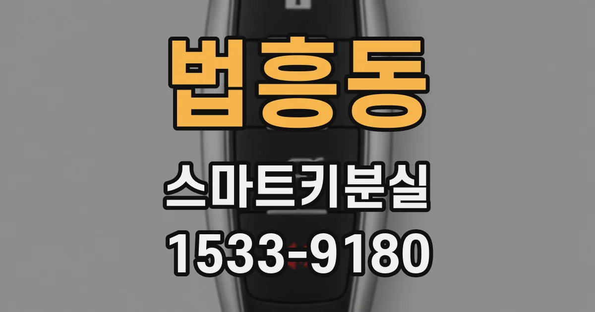 법흥동 스마트키분실