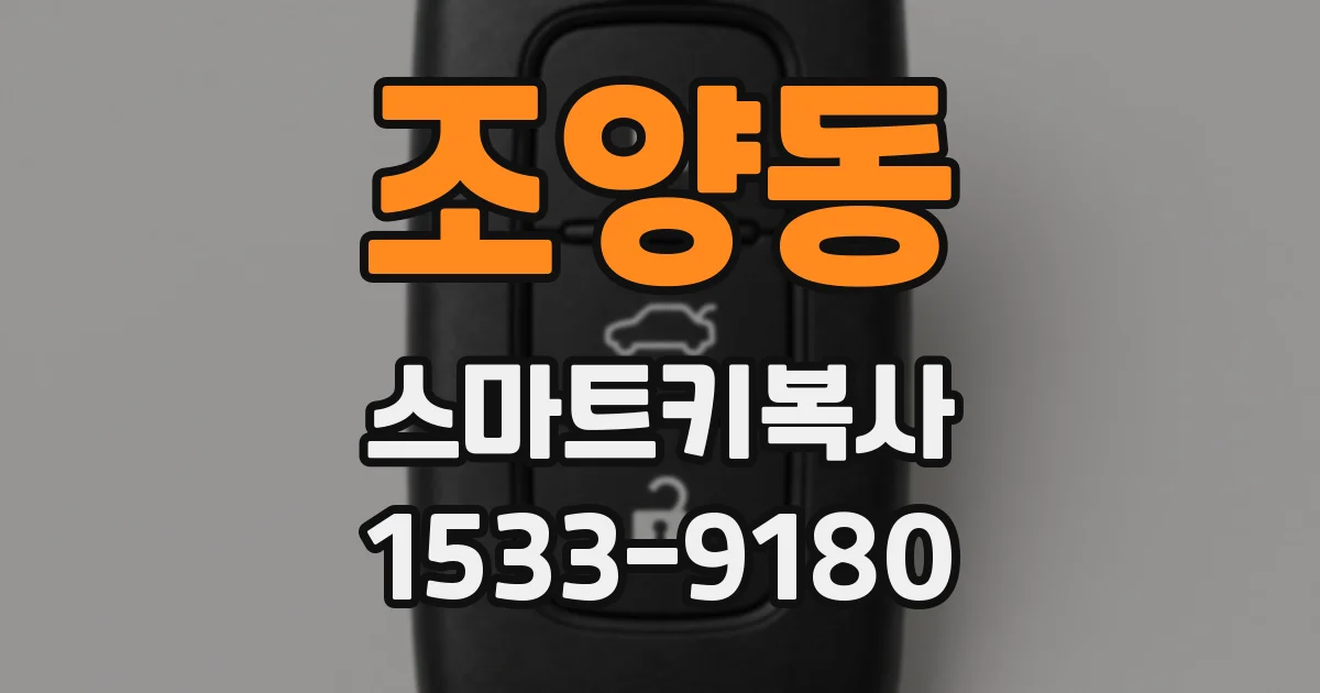 조양동 스마트키복사