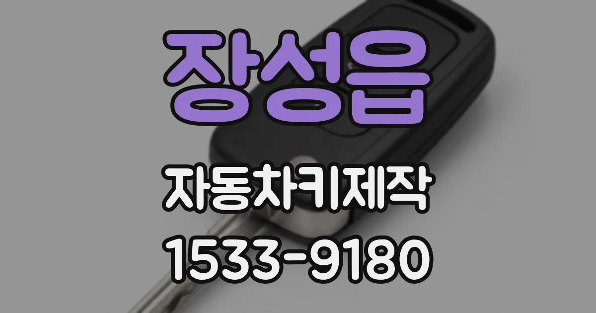 장성읍 자동차키제작