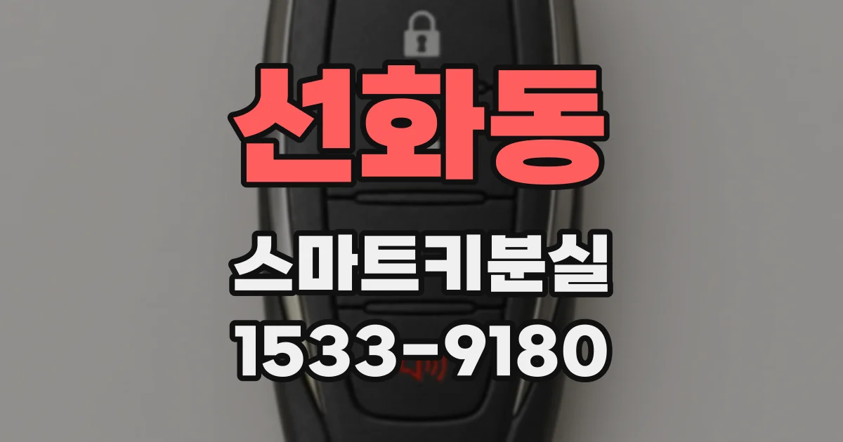 선화동 스마트키분실
