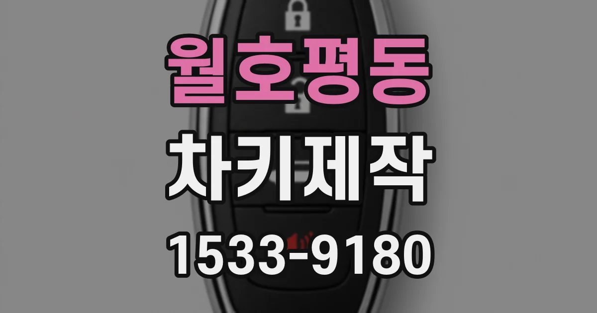 월호평동 차키제작