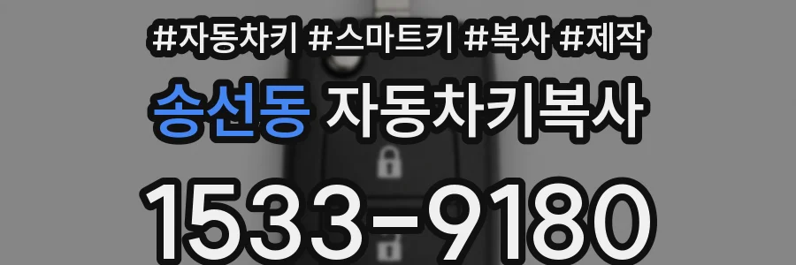 송선동 자동차키복사