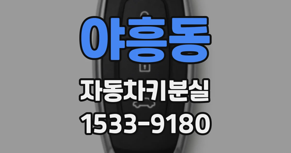 야흥동 자동차키분실