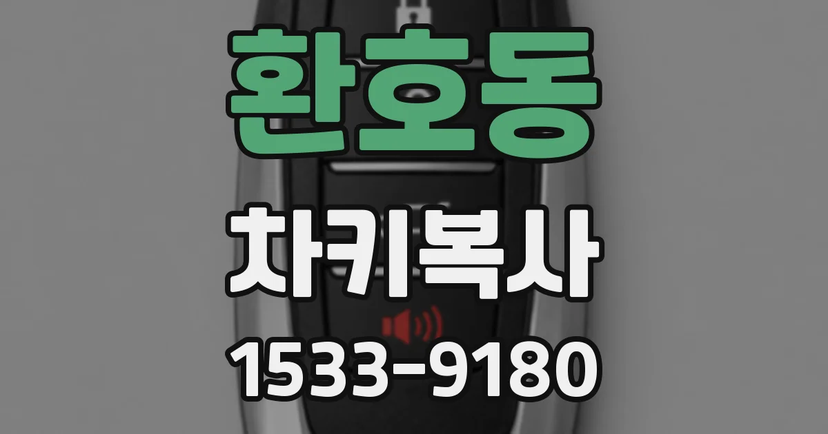환호동 차키복사