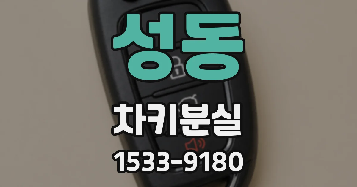 성동 차키분실