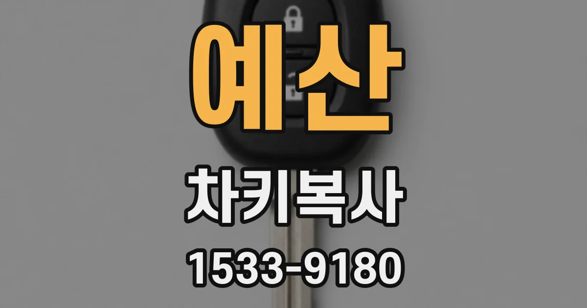 예산 차키복사