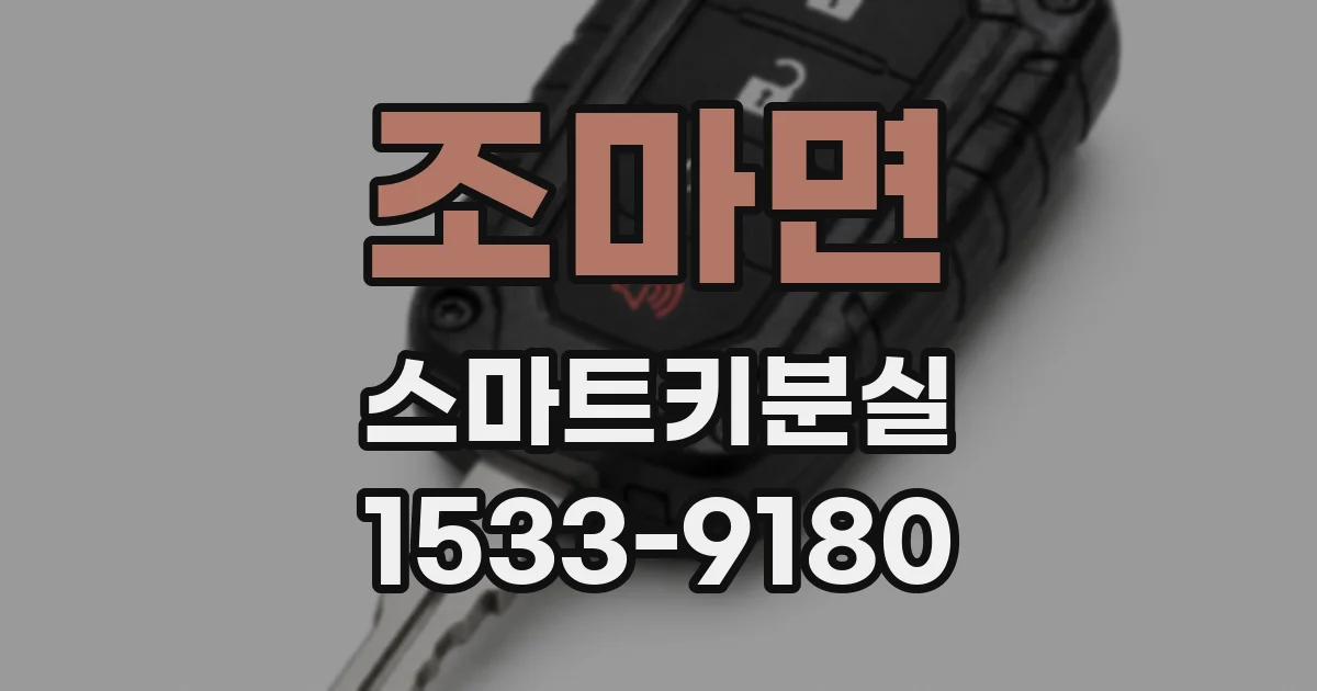 조마면 스마트키분실