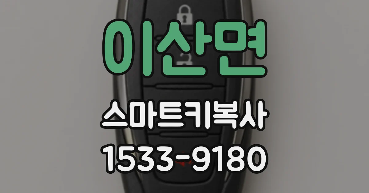 이산면 스마트키복사