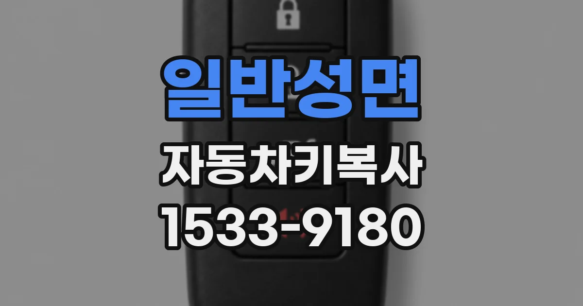 일반성면 자동차키복사