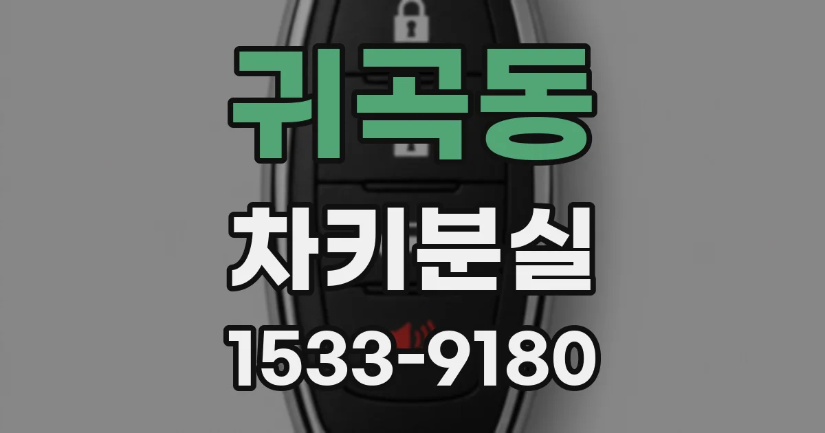 귀곡동 차키분실