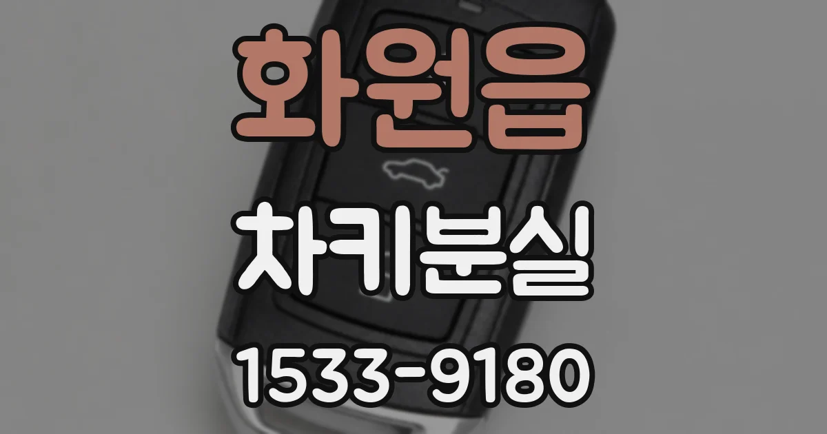 화원읍 차키분실
