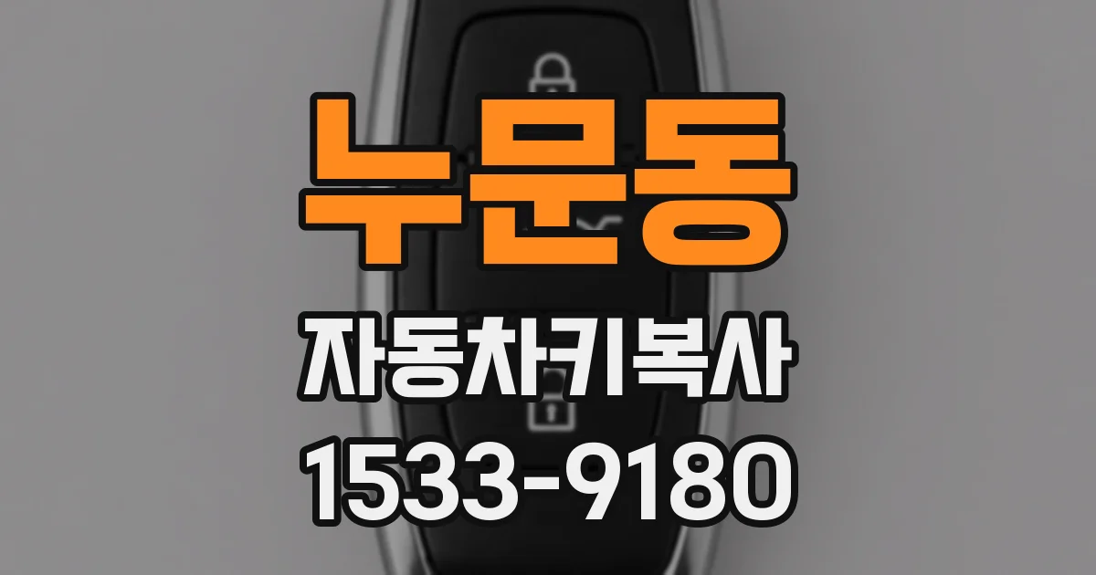누문동 자동차키복사