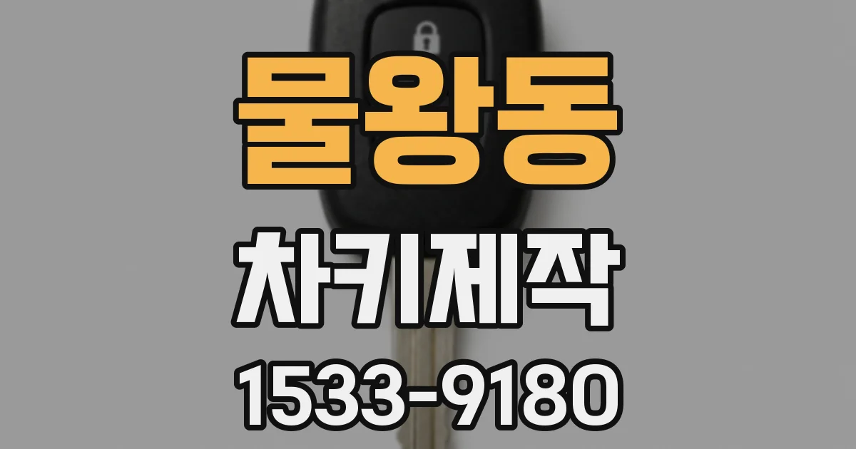 물왕동 차키제작