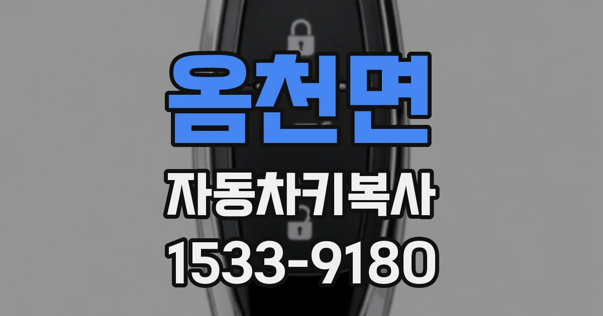 옴천면 자동차키복사