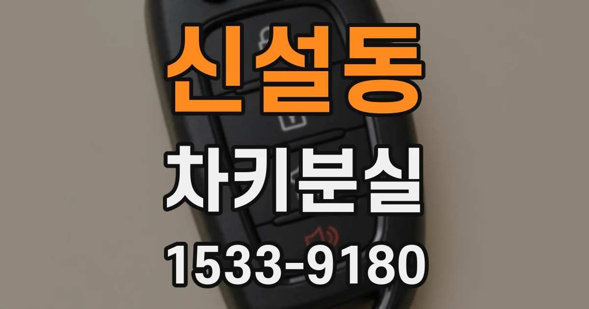 신설동 차키분실