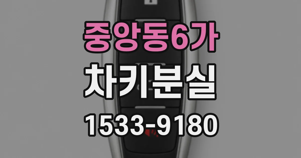 중앙동6가 차키분실