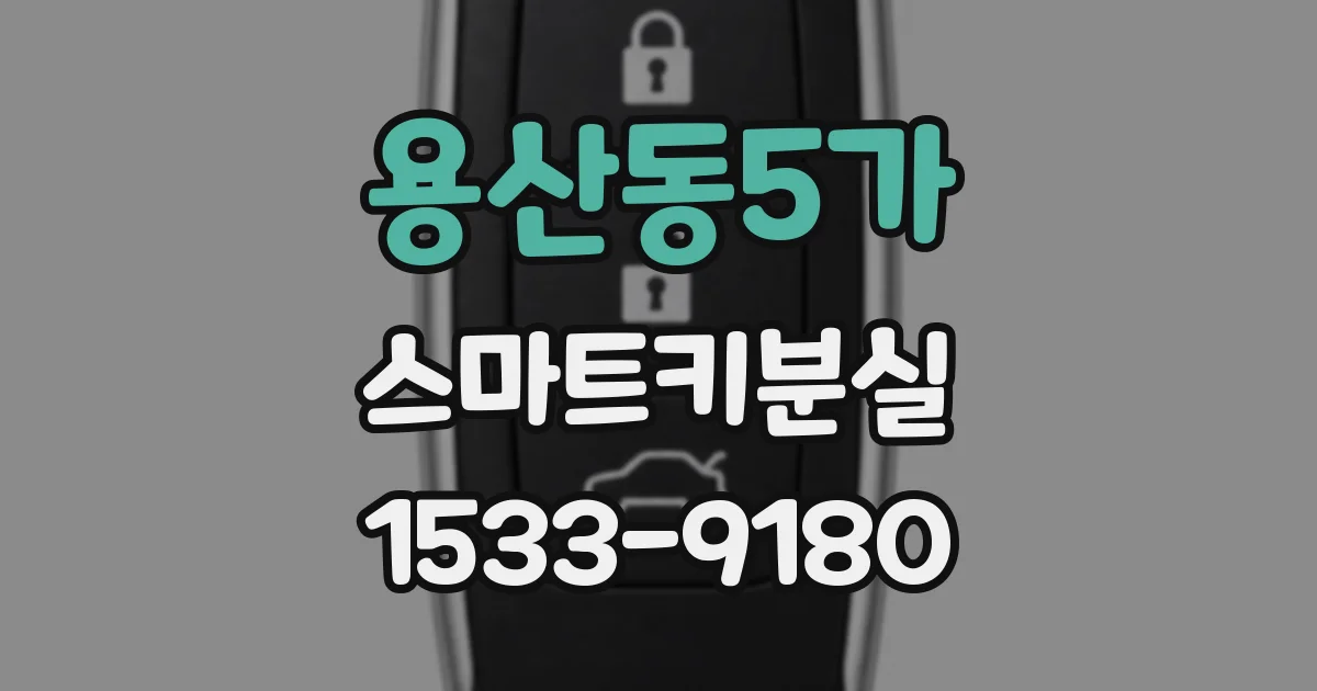용산동5가 스마트키분실