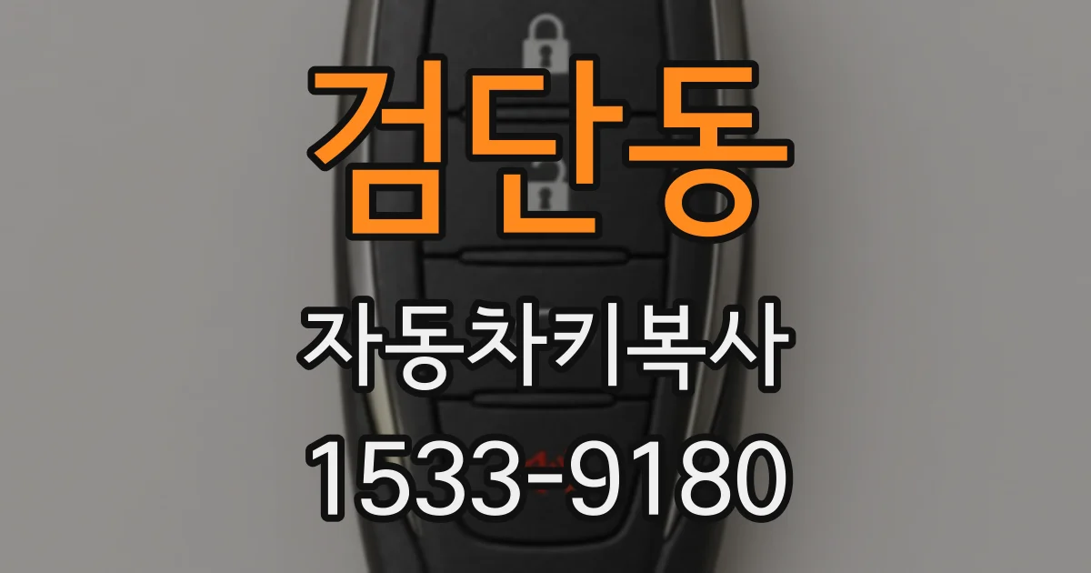 검단동 자동차키복사