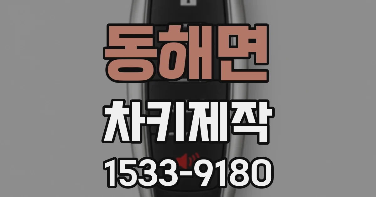 동해면 차키제작