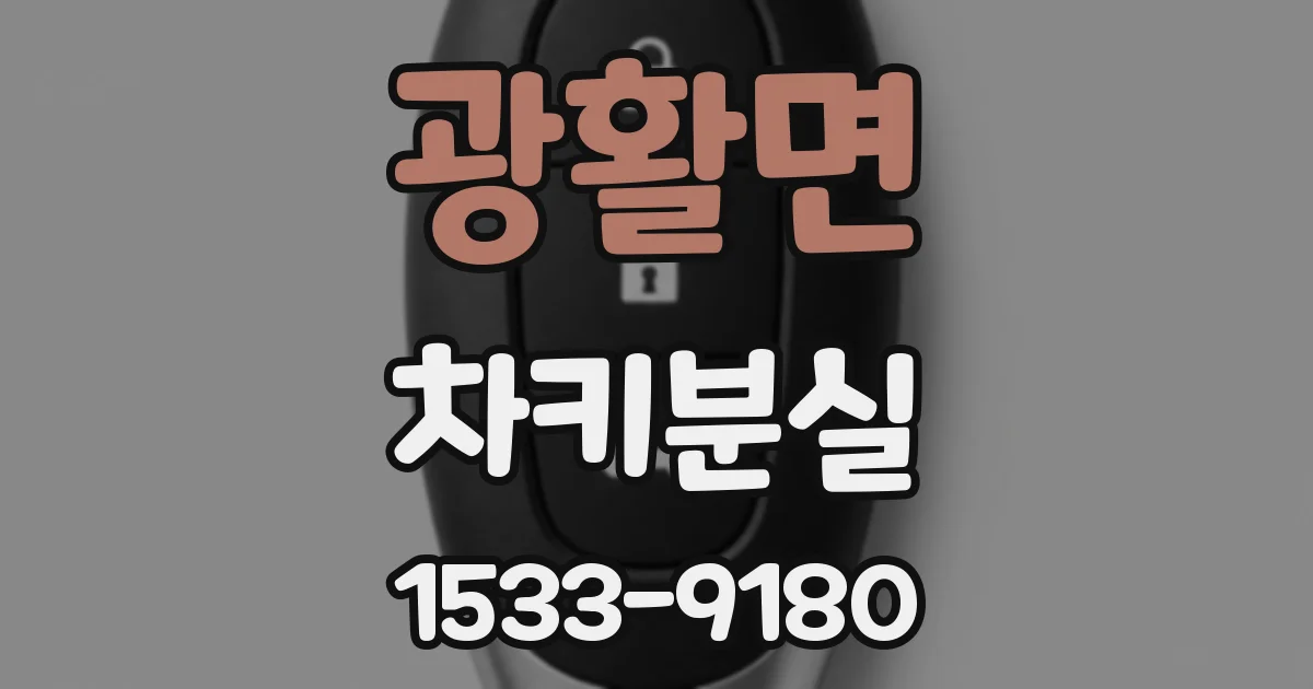 광활면 차키분실