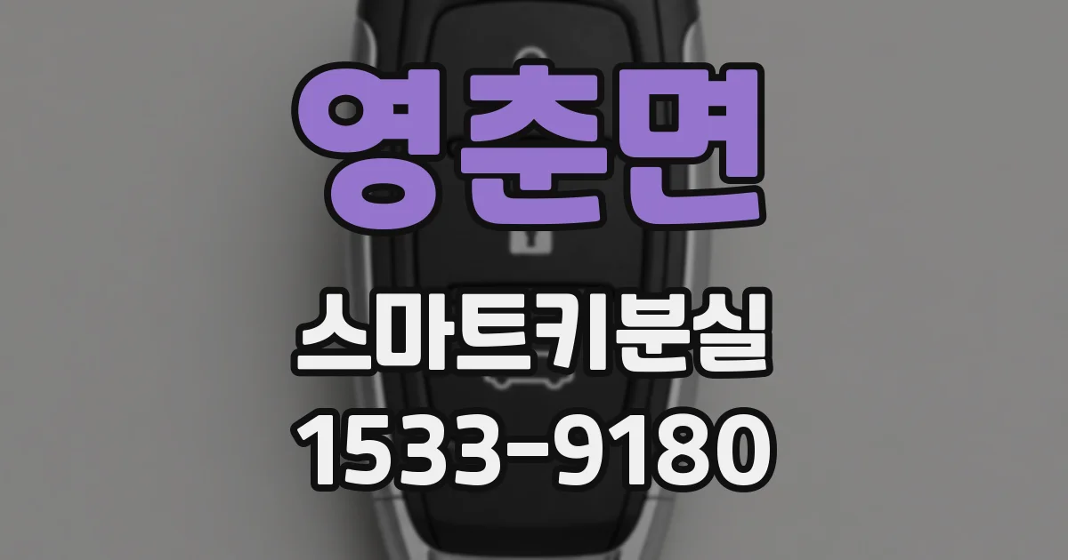 영춘면 스마트키분실
