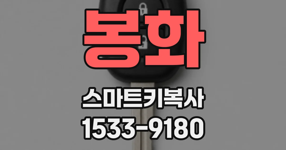 봉화 스마트키복사