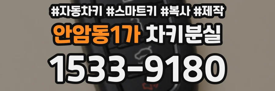 안암동1가 차키분실