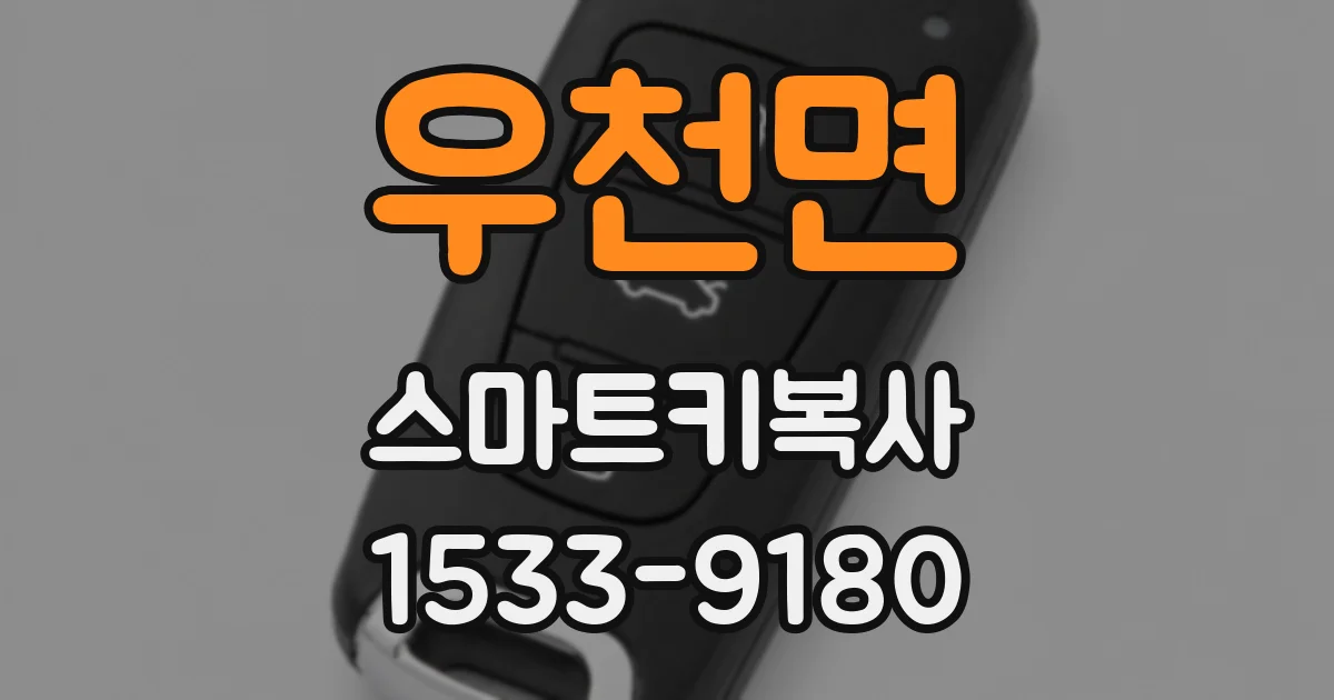 우천면 스마트키복사