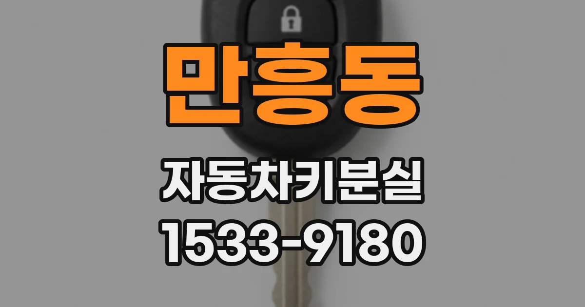 만흥동 자동차키분실