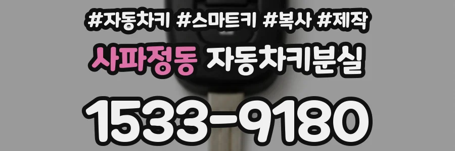 사파정동 자동차키분실