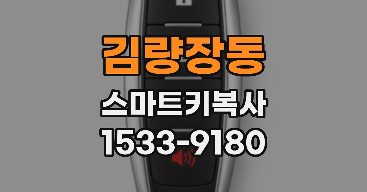 김량장동 스마트키복사