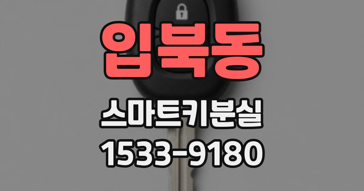 입북동 스마트키분실