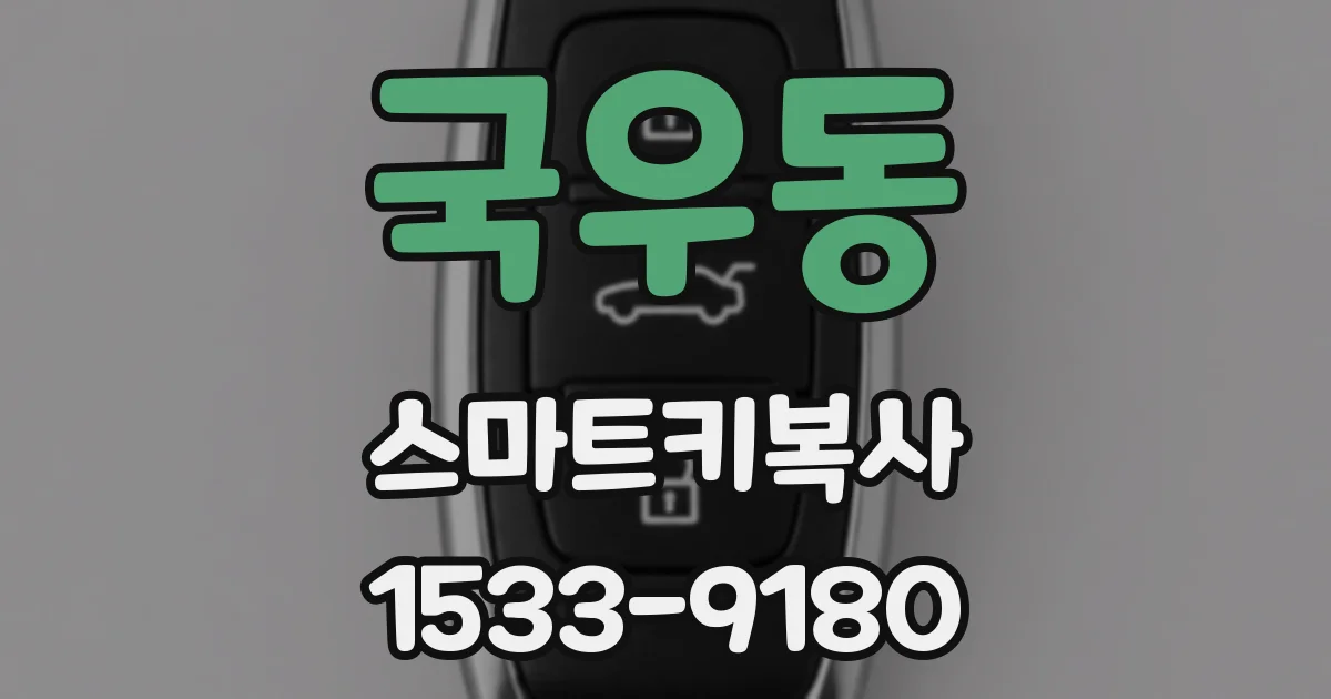 국우동 스마트키복사