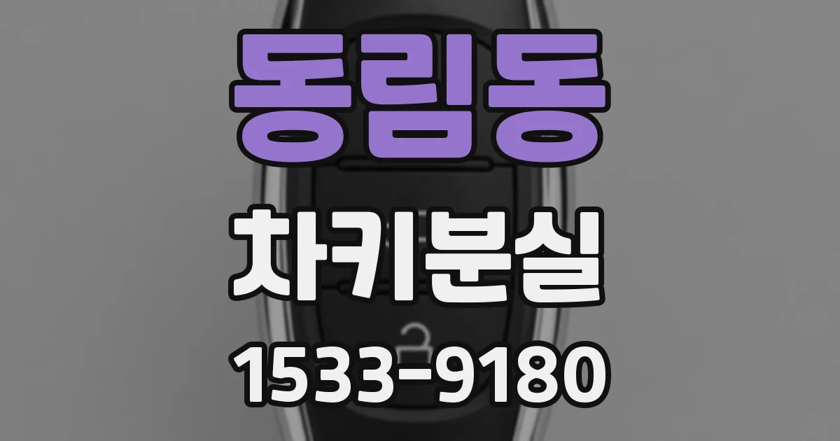 동림동 차키분실