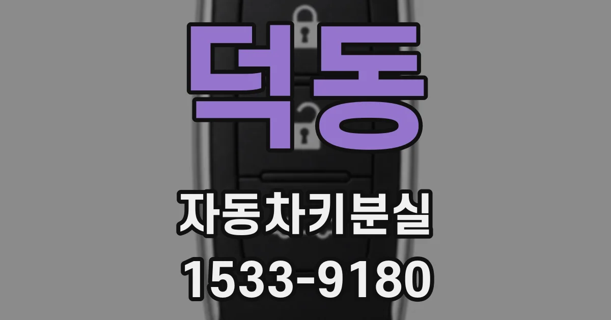 덕동 자동차키분실