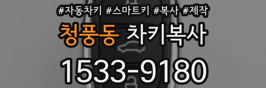 청풍동 차키복사