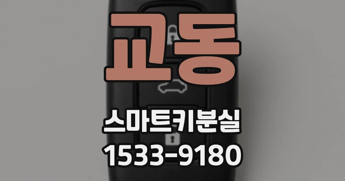 교동 스마트키분실