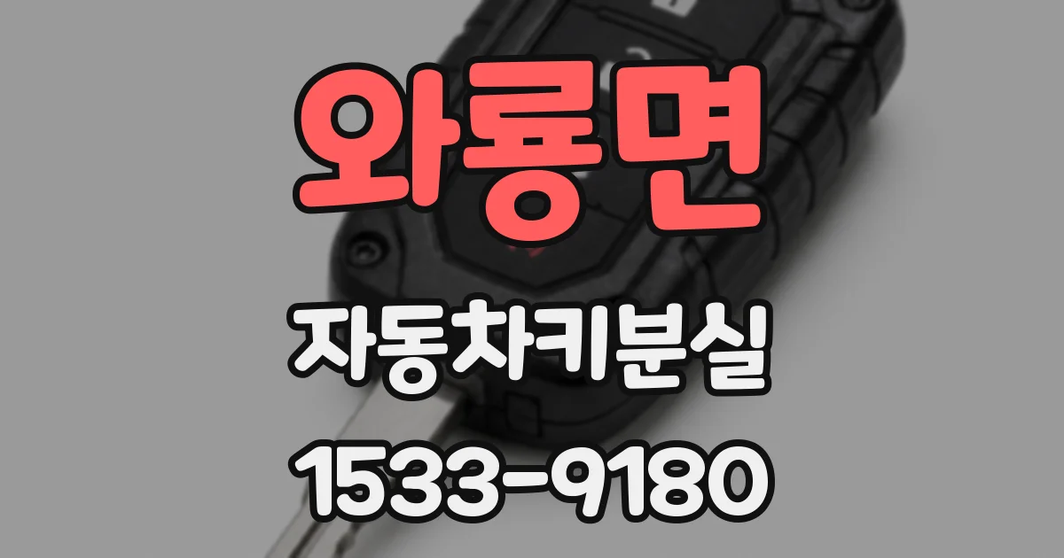 와룡면 자동차키분실