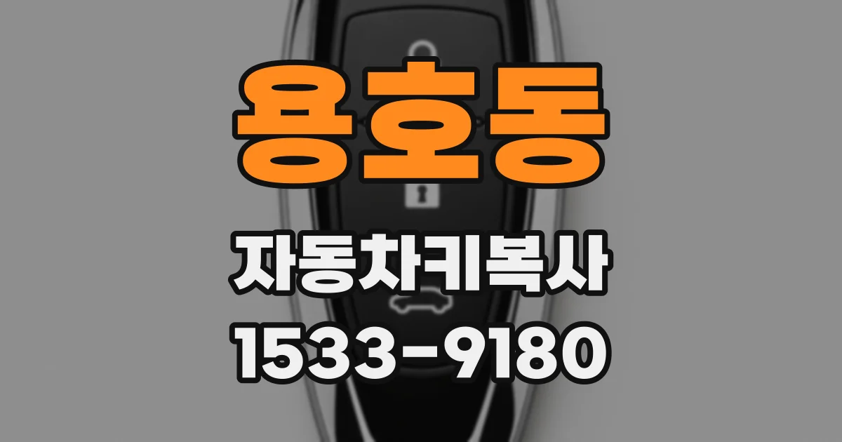 용호동 자동차키복사